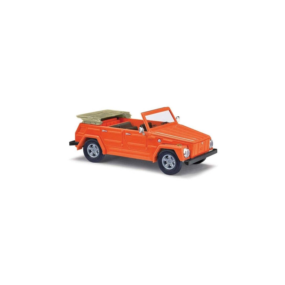1970 Volkswagen Thing (181 Courier Wagon) - Assembled -- Top Down (orange), HO, Busch Gmbh & Co Kg 52705