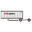 28′ Pup Van Trailer with Converter Dolly - Assembled -- XPO Logistics 3 (white, red), N, Trainworx Inc 4289103