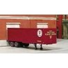 PRR 1950s 30′ Tandem-Axle Piggyback Trailer - Resin Kit -- With Circular White Logo Decals, HO, SYLVAN SCALE MODELS T0272