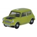 Austin Mini - Assembled -- Lime Green, N, Oxford Diecast NMN005