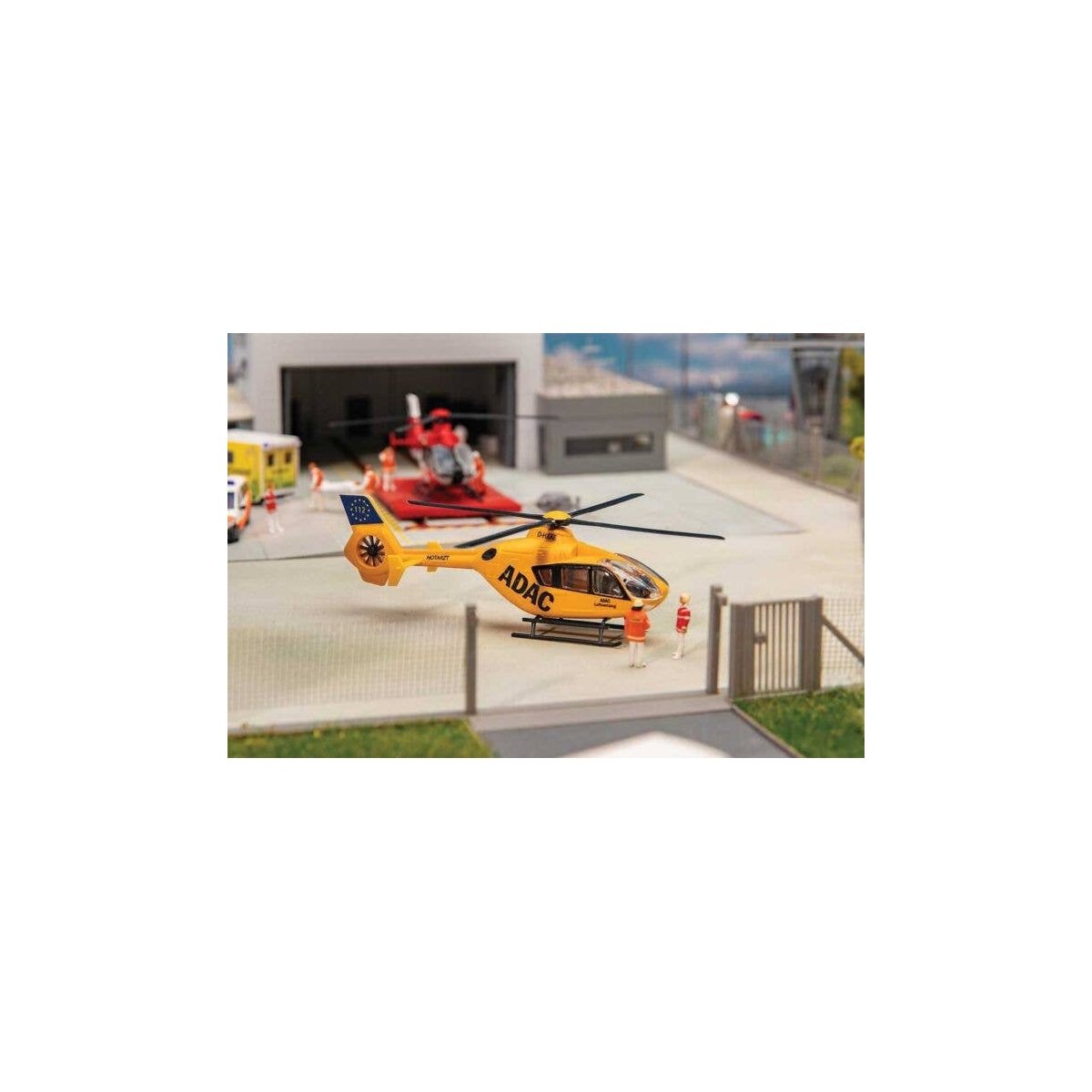 EC135/H135 Helicopter - Kit -- With ADAC and OAMTC Decals, HO, Faller Gmbh 131021