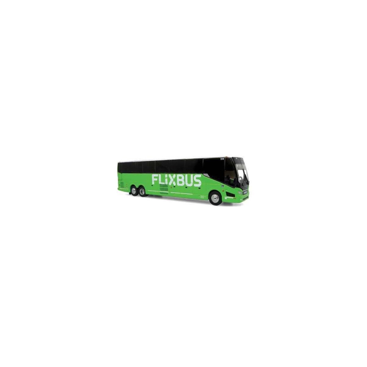 2022 Prevost H3-45 Coach - Assembled -- Flixbus (green, black, white), HO, Iconic Replicas 870422