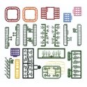 Flower & Plant Set -- Kit, HO Busch Gmbh & Co Kg 1258