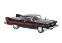 1958 Plymouth Fury - Assembled -- Black, Red, HO, Brekina Automodelle 19682