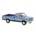 1981 GMC Sierra Grande Pickup Truck - Assembled -- 2-Tone Blue, HO, Brekina Automodelle 19661