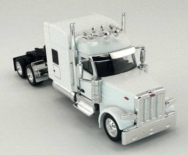 Peterbilt 589 Stand-Up Sleeper-Cab Semi Tractor - Assembled -- White, HO, HO Logistics Replicas 589075