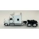 Peterbilt 589 Stand-Up Sleeper-Cab Semi Tractor - Assembled -- White, HO, HO Logistics Replicas 589075