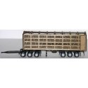 Australian Road Train Stock Trailer w/3-Axle Converter Dolly - Laser-Cut Kit -- Undecorated, HO, Herpa Models 5481