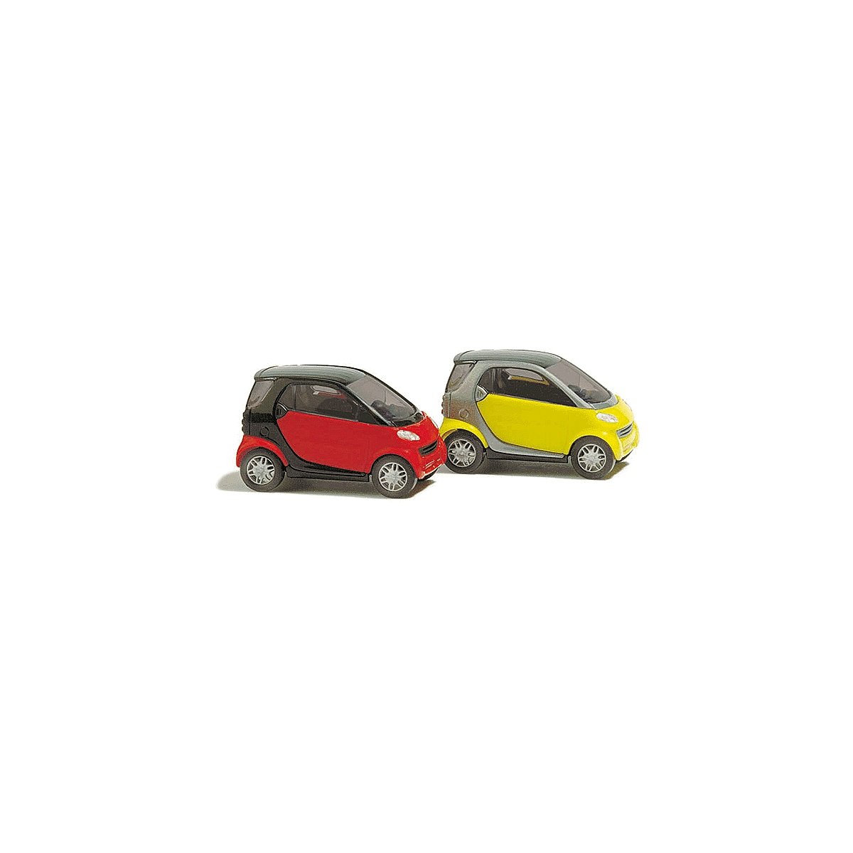 European Automobiles - Smart pkg(2) -- 2-Door Subcompact City Coupe 1 Each Red & Yellow, N, Busch Gmbh & Co Kg 8350
