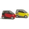 European Automobiles - Smart pkg(2) -- 2-Door Subcompact City Coupe 1 Each Red & Yellow, N, Busch Gmbh & Co Kg 8350