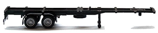 Semi Trailer (No Tractor) -- 40′ Container Chassis Only, HO, Herpa Models 5303