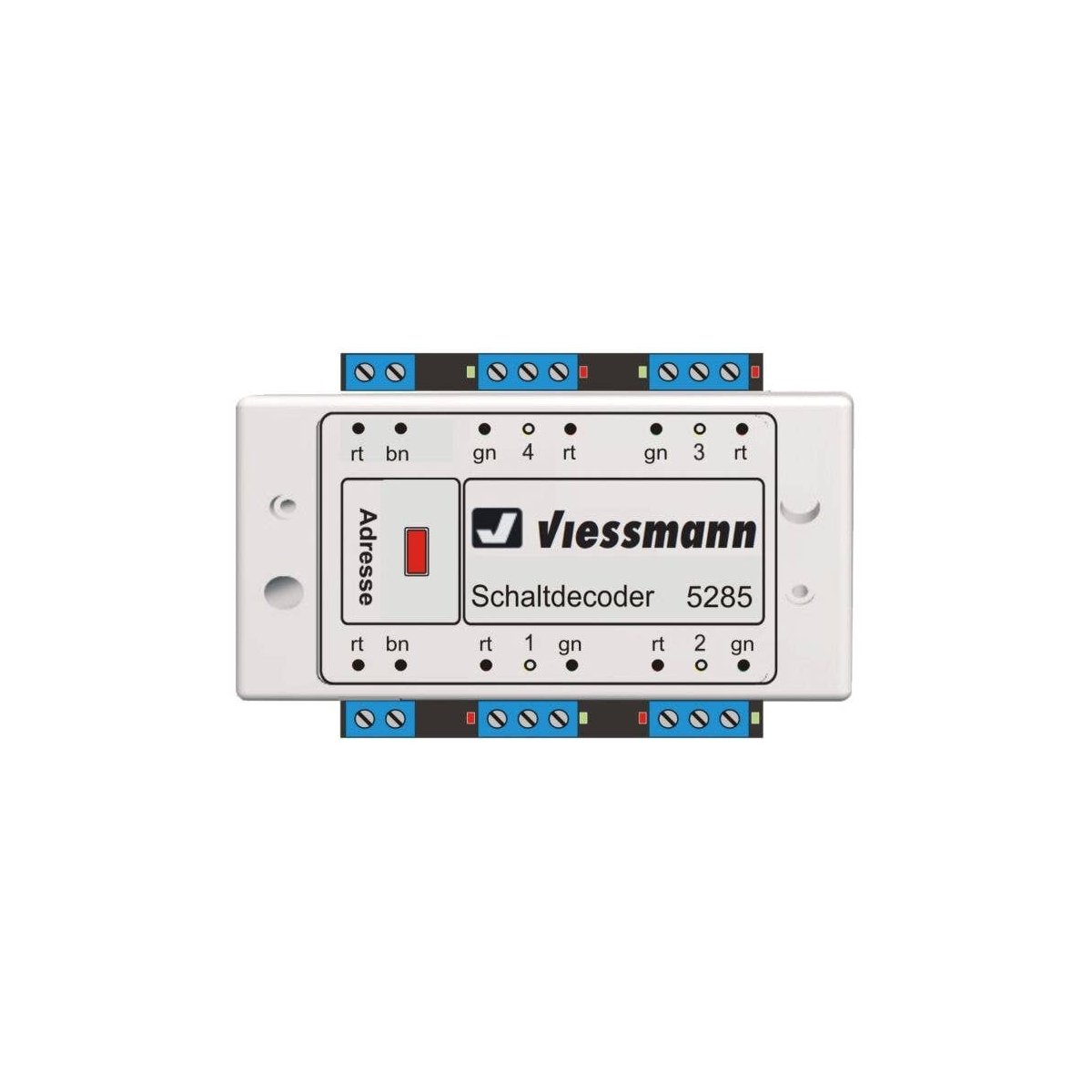 Multi-Protocol Switching (Relay Control) Decoder -- Contains 4 Relays, Works w, All Scales, Viessmann Modellspielwaren 5285