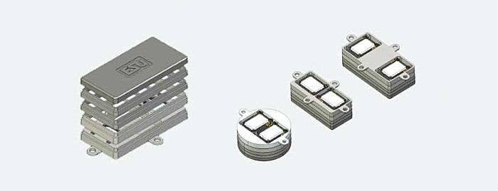 Modular Speaker Baffle Set for Twin Sugar Cube Speakers -- 28mm 20x40mm and 16x35mm baff, All Scales, LokSound By ESU 50340