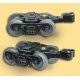 Die Cast Metal Truck w/Metal Knuckle Coupler -- Roller Bearing w/Rotating Caps 1 Pair, O, Lionel 614251