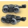 Die Cast Metal Truck w/Metal Knuckle Coupler -- Roller Bearing w/Rotating Caps 1 Pair, O, Lionel 614251