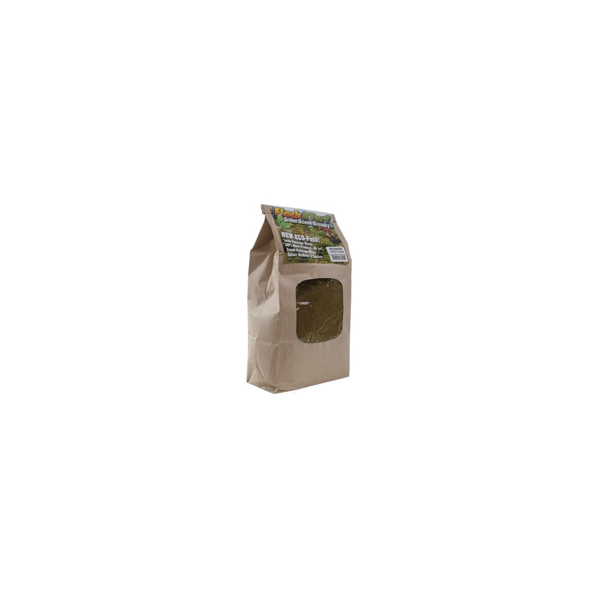 Flock & Turf Ground Cover ECO Pack Bag - 48oz 1.4L -- Fine - Moss Green, ALL Scenic Express 822E