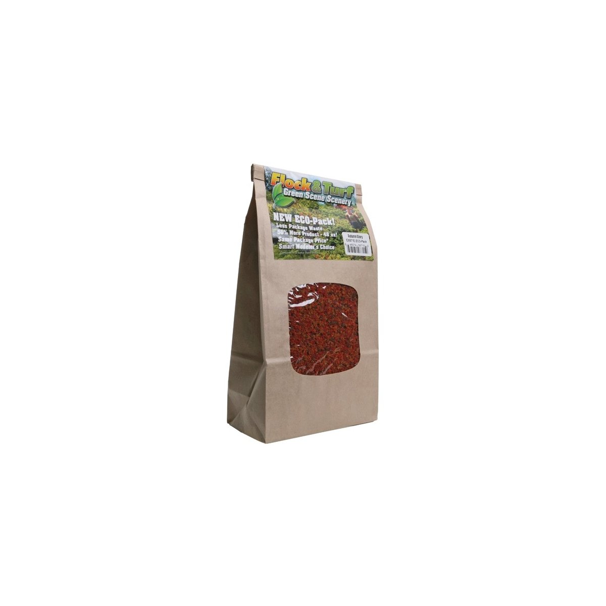 Flock & Turf Ground Cover ECO Pack Bag - 48oz 1.4L -- Autumn Glory Blend, ALL Scenic Express 871E
