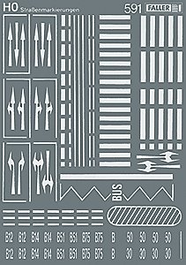 Roadway Markings, HO, Faller Gmbh 180536