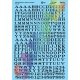 Alphabet Decal Set -- Railroad Roman Letters & Numbers 22 & 24′ (black), HO, Microscale Industries Inc 90332