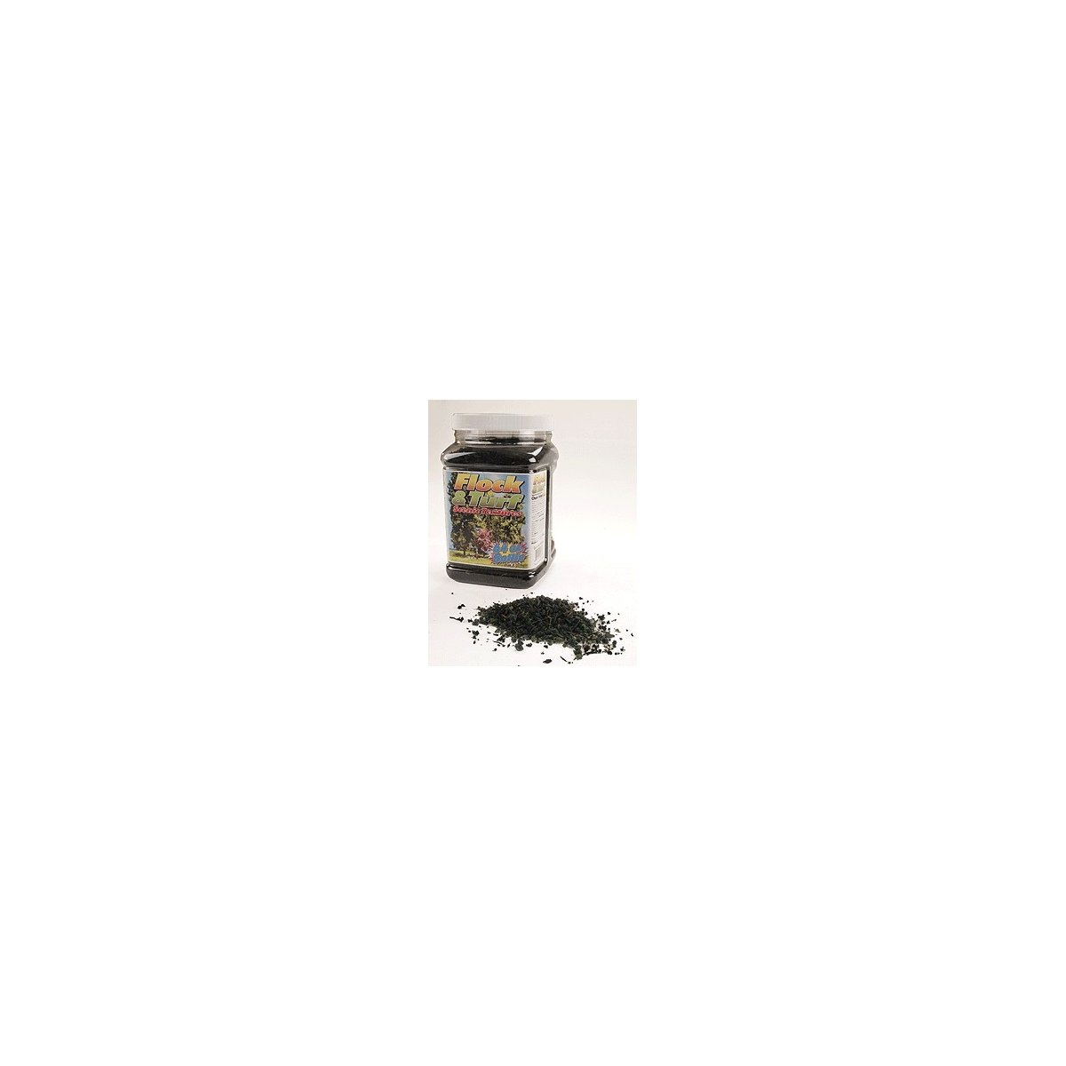 Flock & Turf - Scenic Foams & Ground Texture - 64 Ounces -- Dark Adirondack Blend, ALL Scenic Express 898C