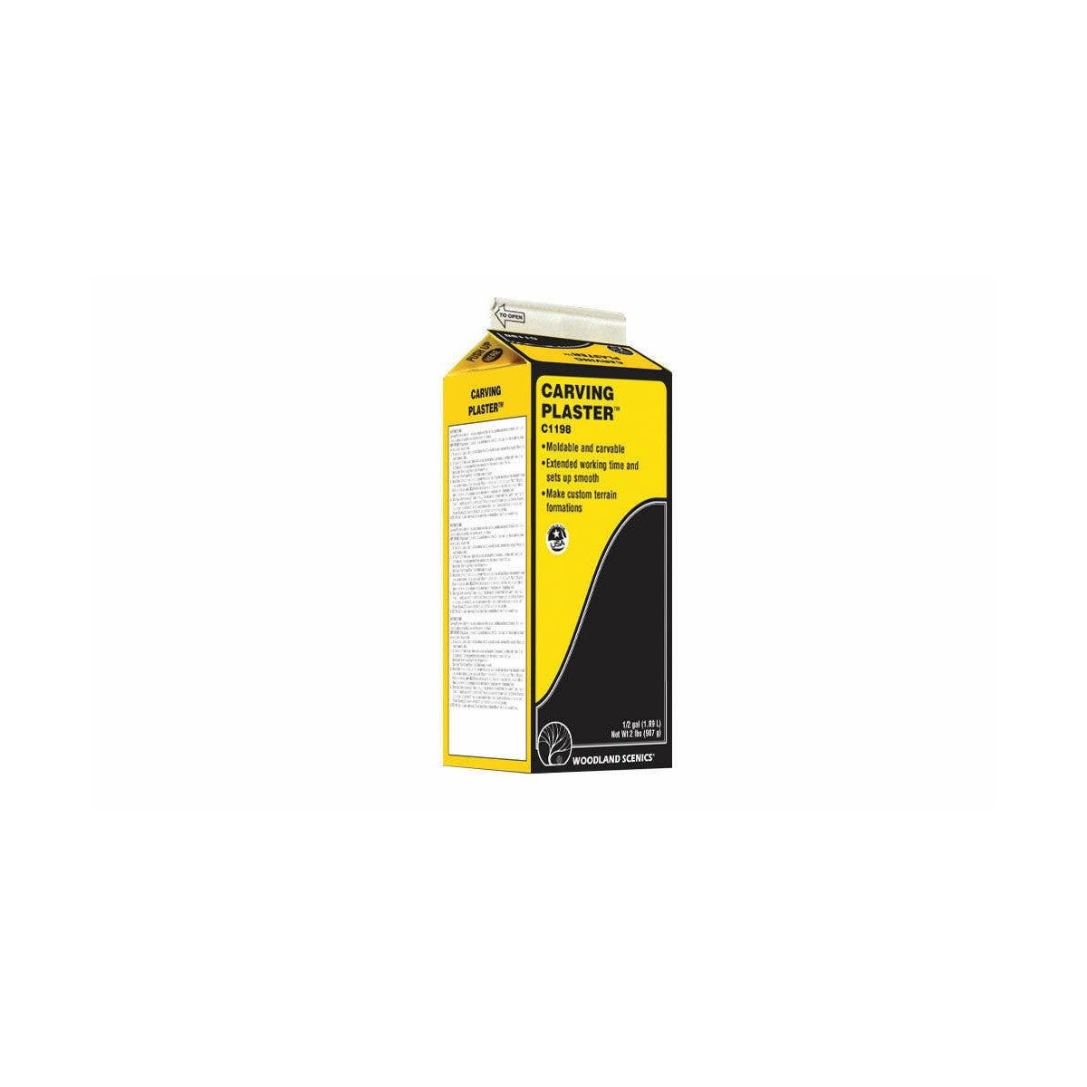 Carving Plaster(TM) -- 3-1/2 lbs 1.6kgs, ALL Woodland Scenics 1198