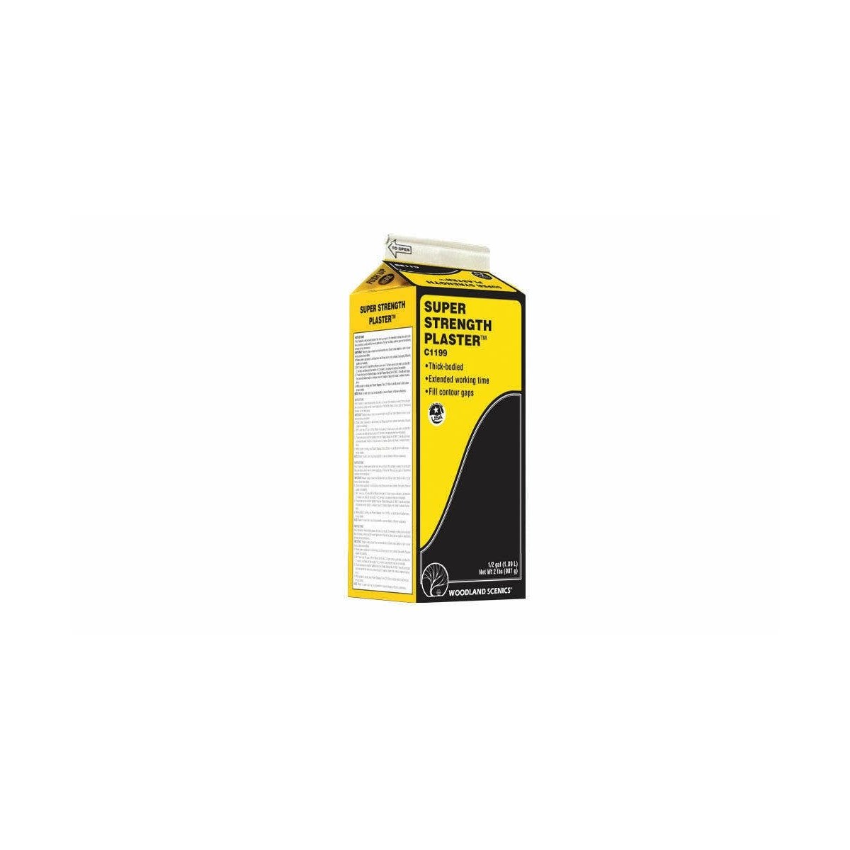 Super Strength Plaster(TM) -- 4lb 1.8kg, ALL Woodland Scenics 1199
