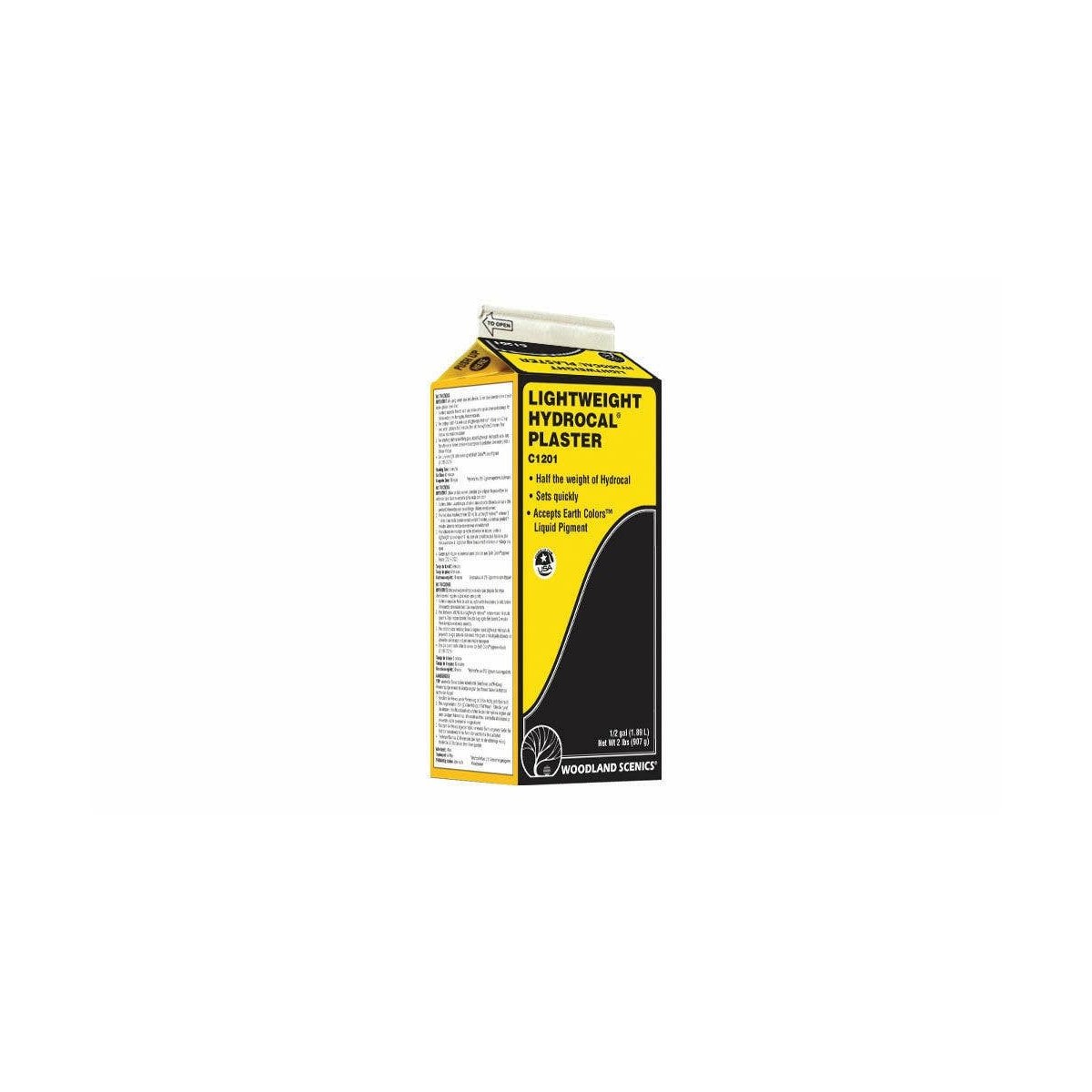 Lightweight Hydrocal -- Dry - 1/2-Gallon 1.89L, ALL Woodland Scenics 1201