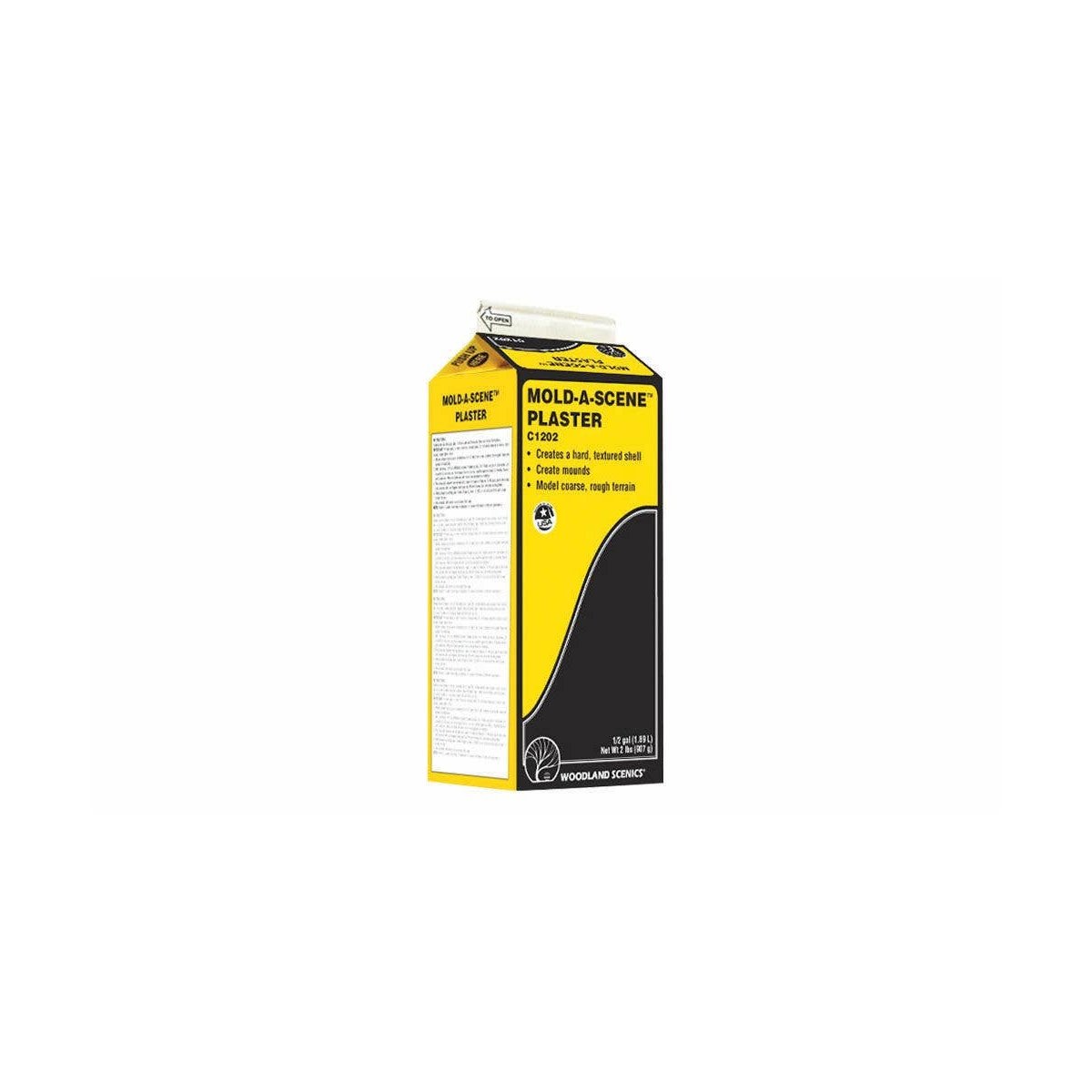 Mold-A-Scene Plaster(TM) -- Dry - 1/2-Gal 1.89L, ALL Woodland Scenics 1202