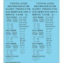 Railroad Decal Set -- Generic 36`, 40` and 50` Refrigerator Car - Reefer Data (black lettering, HO, Tichy Train Group 10381