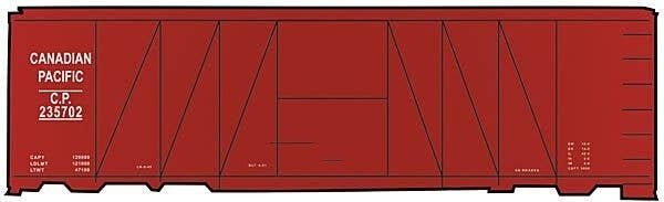 Railroad Decal Set -- Candian Pacific 40′ USRA Clone Single-Sheathed Wood Boxcar, HO, Tichy Train Group 10150