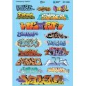 Graffiti Decal Set -- Contemporary (Set 1), N, Microscale Industries Inc 601533