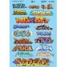 Graffiti Decal Set -- Contemporary (Set 1), N, Microscale Industries Inc 601533