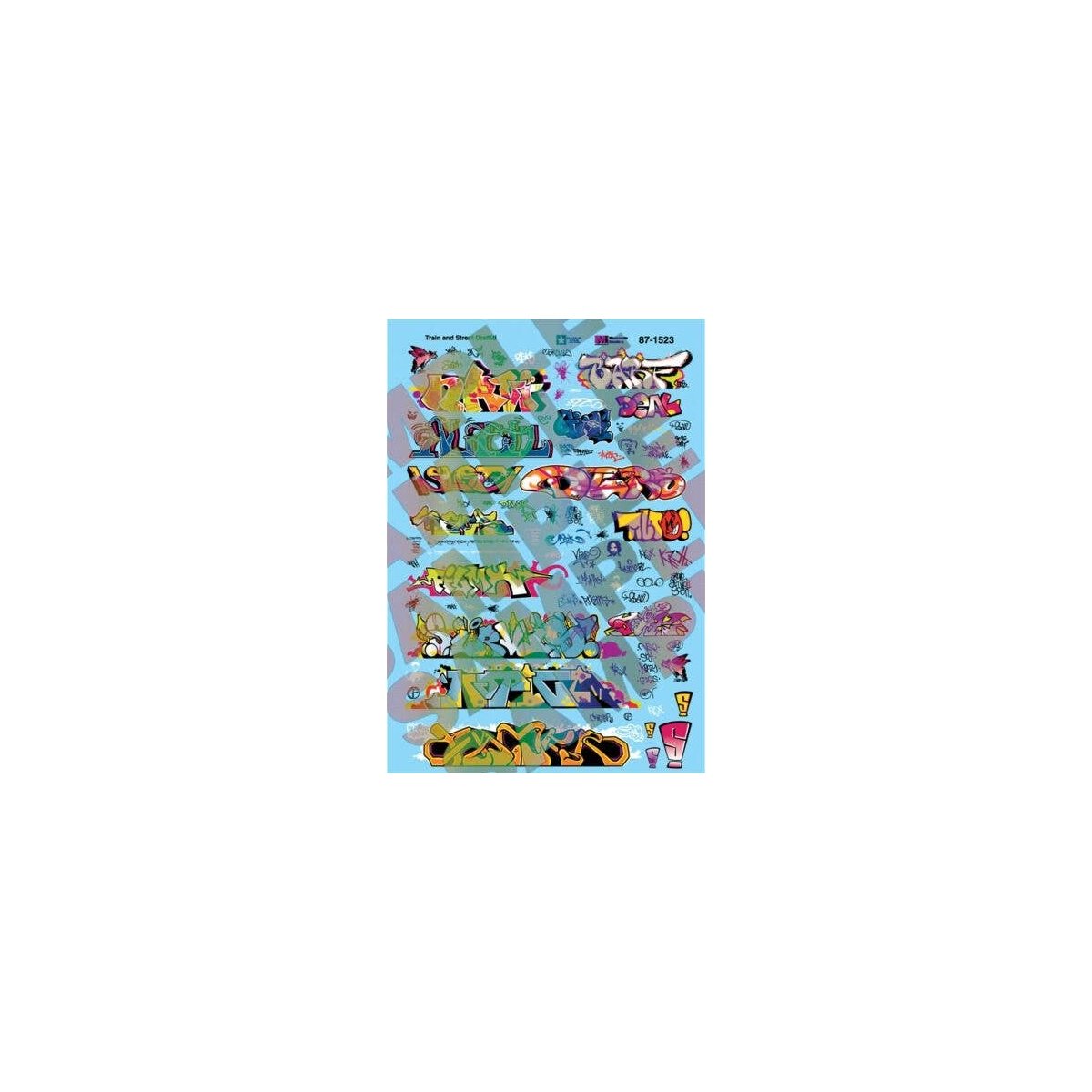 Graffiti Decal Set -- Modern Graffiti, N, Microscale Industries Inc 601523