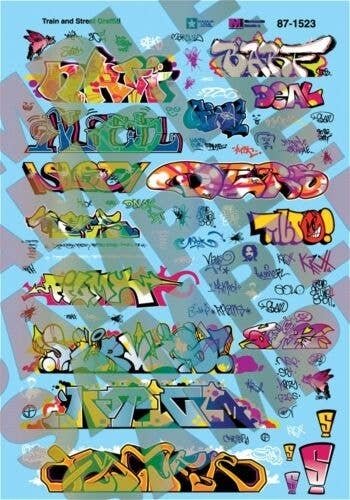 Graffiti Decal Set -- Modern Graffiti, N, Microscale Industries Inc 601523