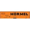 Railroad Decal Set -- Hormel NADX 40′ Steel Reefer (orange Car, Large Hormel, North American L, HO, Tichy Train Group 10220