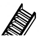 ABS Stairs -- 9/64 x 3/8`, 12` Long pkg(2), All Scales, Plastruct Inc 90442