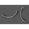 Caboose Grab Irons -- Curved - Ends & Sides pkg(5), HO, Detail Associates 6503