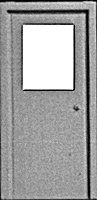 Doors (White Styrene) -- Entryway Type w/Single Large Window pkg(3), HO, Pikestuff 1103