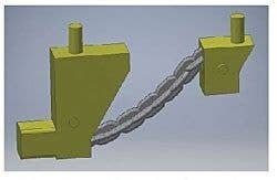 Alco Brake Chain Guide -- Plastic pkg(2), HO, Cal Scale 190728