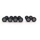 Planetary Hub Truck Wheels -- 2 Fronts, 4 Rears, HO, Herpa Models 5479