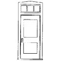 Office Door w/Transom - 36′ Wide, O, Grandt Line Products Inc 3617