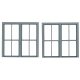 Double-Hung Windows -- 2-Over-2 - Scale 78 x 78′ 198 x 198cm pkg(2), O, Grandt Line Products Inc 3769