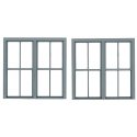 Double-Hung Windows -- 2-Over-2 - Scale 78 x 78′ 198 x 198cm pkg(2), O, Grandt Line Products Inc 3769
