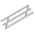 Styrene - Stair Rails -- 27/64 x 6` Long (3/4` Between Poles), All Scales, Plastruct Inc 90692