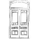 Victorian Door w/Transom, O, Grandt Line Products Inc 3623