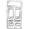 Victorian Door w/Transom, O, Grandt Line Products Inc 3623