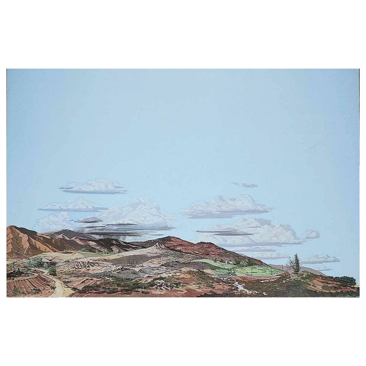 Background Scene 24 x 36′ 60 x 90cm - Instant Horizons(TM) -- Desert to Country, HO, Walthers SceneMaster 707
