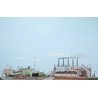 Background Scene 24 x 36′ 60 x 90cm - Instant Horizons(TM) -- The Docks, HO Walthers SceneMaster 713