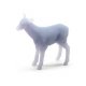 Doe Deer -- Unpainted 3D Printed Figure, HO ALL SCALE MINIATURES 871304