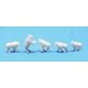 Unpainted 3D-Printed Figures -- Mountain Goats (Assorted) pkg(5), HO ALL SCALE MINIATURES 870964